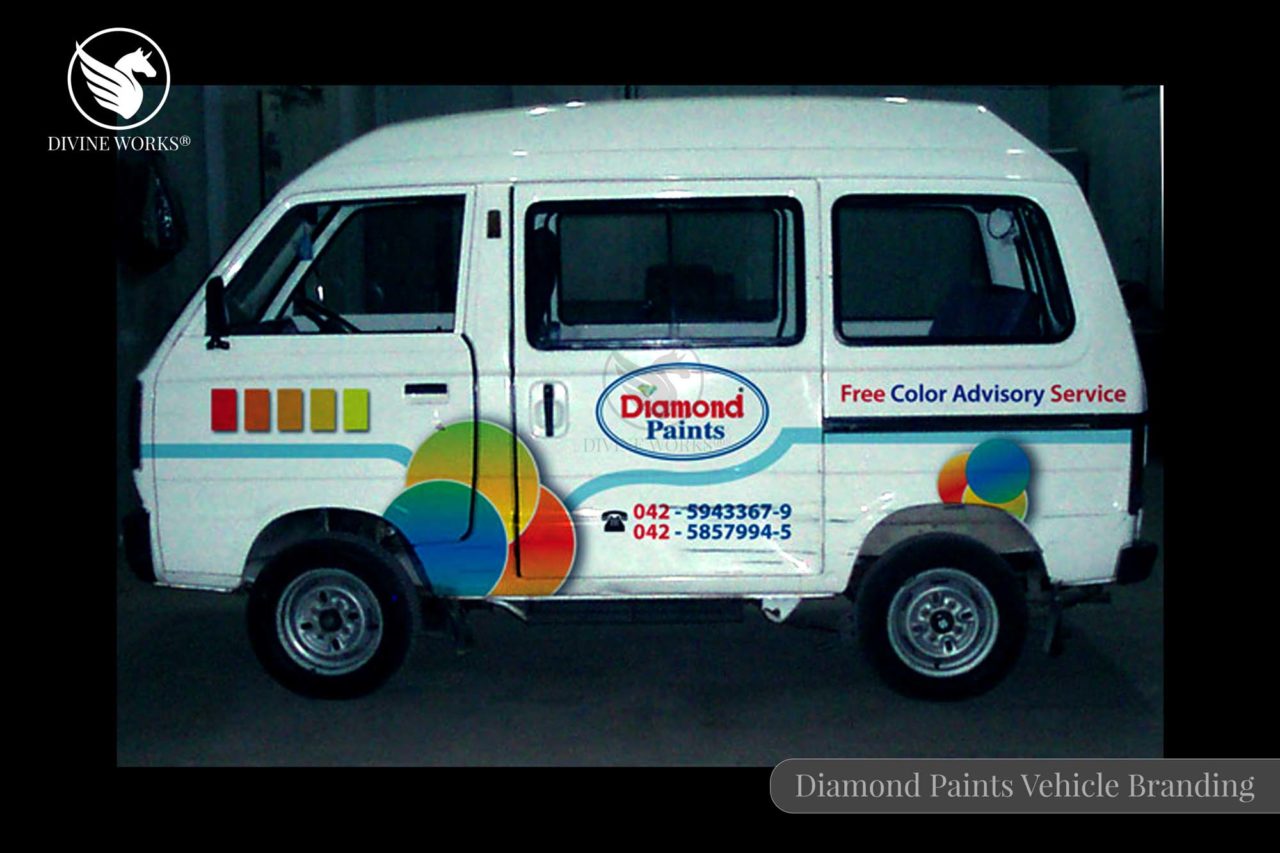 Diamond Paints Vehicle Branding Design By Divine Works
