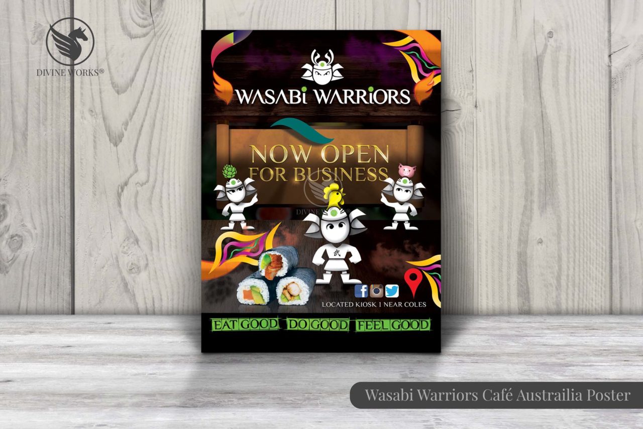 Wasabi Warriors Poster Design By Divine Works