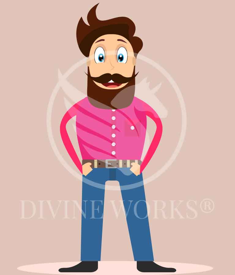 Free Adobe Illustrator Man Character Vector Illustration by Divine Works