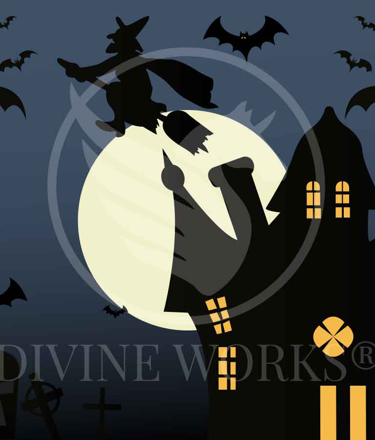 Free Adobe Illustrator Scary House Vector Illustration by Divine Works