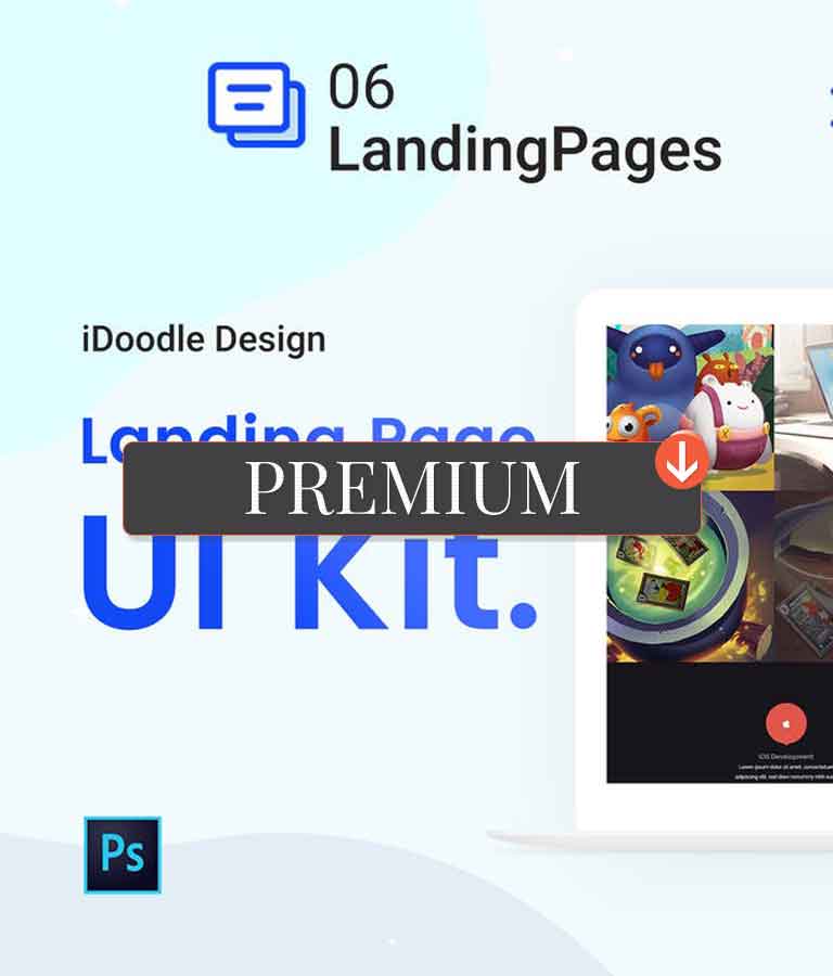 UI Kits Landing Pages & Web design Template