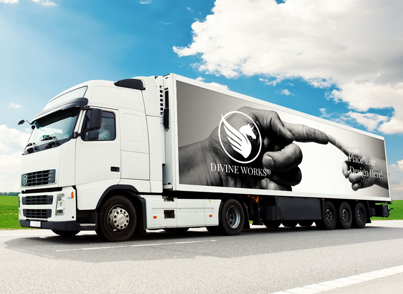 Free Lorry Truck Mockup by Divine Works