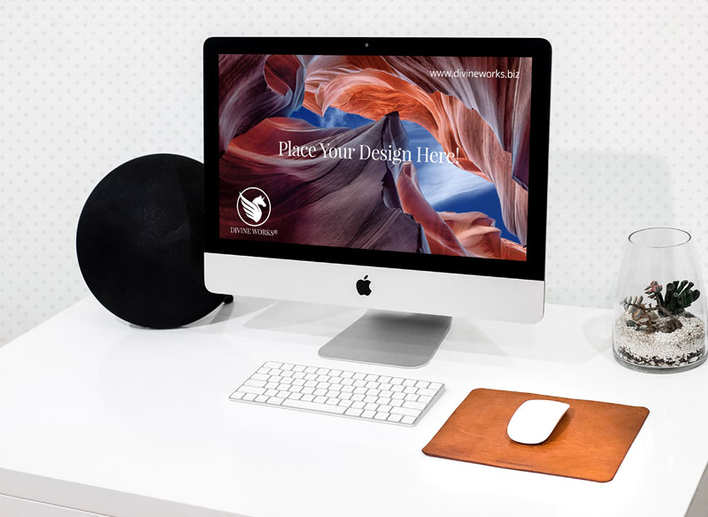 Download Free iMac Mockup by Divine Works