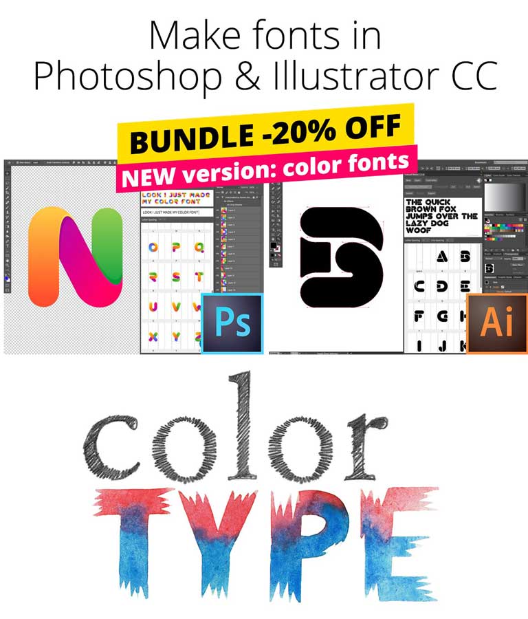 Fontself Maker Bundle for Photoshop And Illustrator