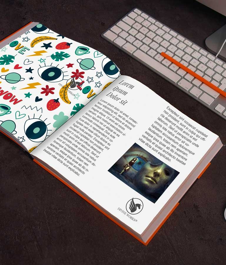 Download Free Open Book Mockup PSD - Divine Works
