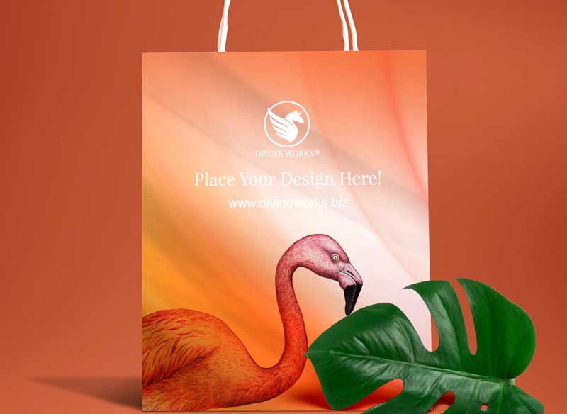 Download Free Paper Shopping Bag Mockup by Divine Works