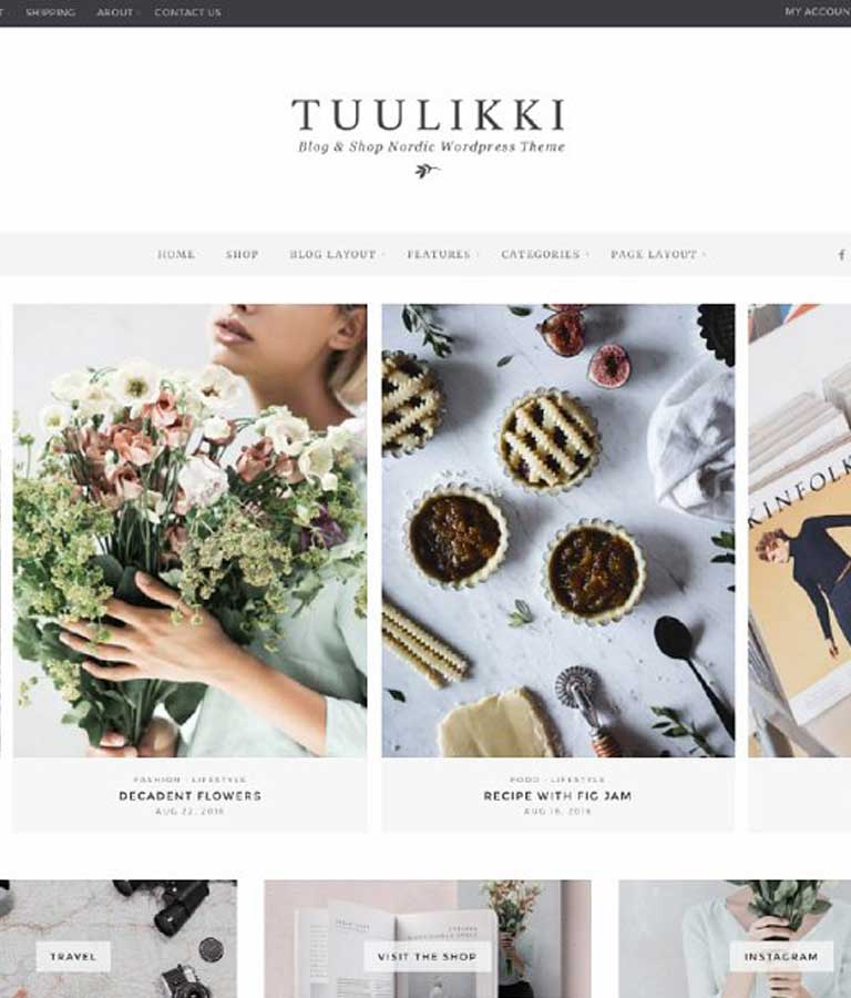 TUULIKKI Nordic Blog & Shop Theme