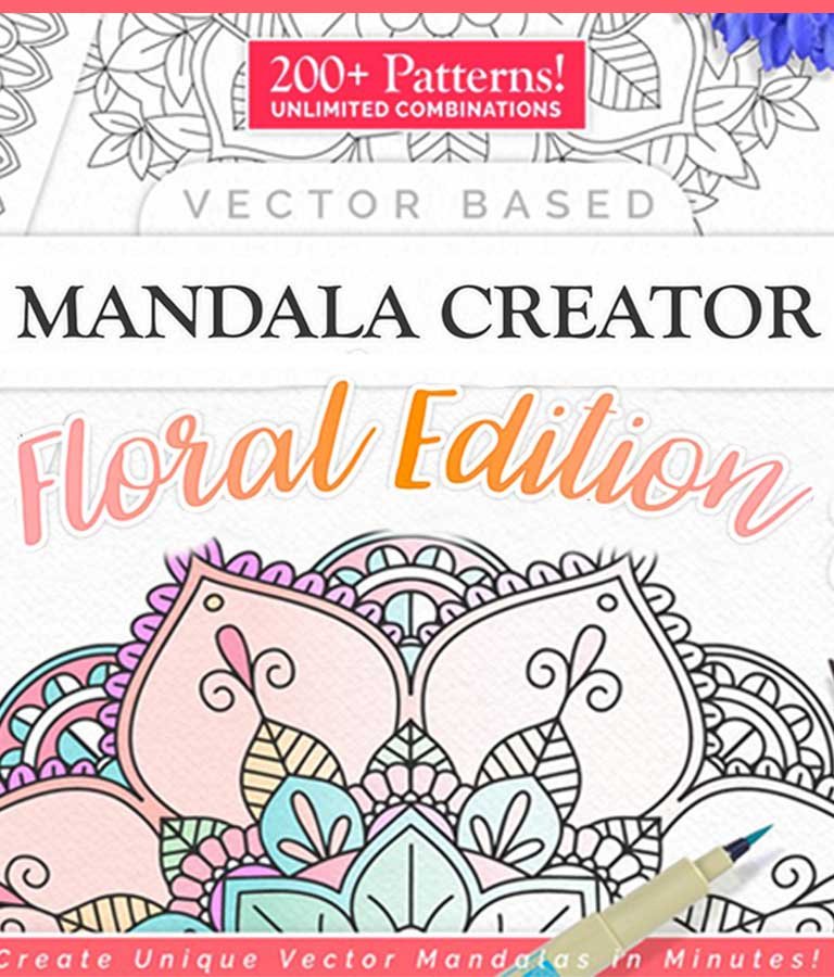 Mandala Creator Floral Edition