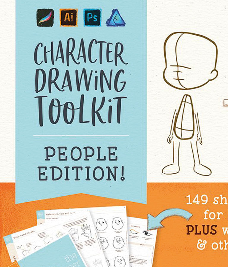 Procreate People Drawing Toolkit