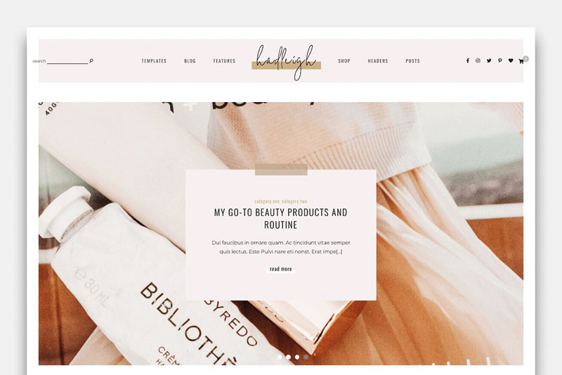 Hadleigh - A Blog & Shop Theme