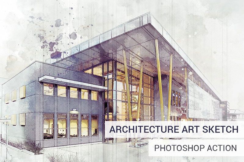 Architecture Sketch Photoshop Ac