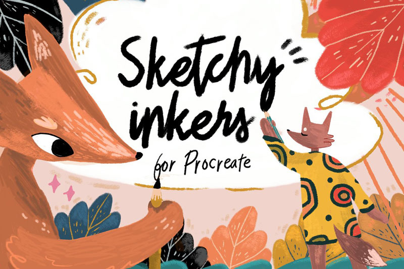 Sketchy Inkers Procreate Brushes