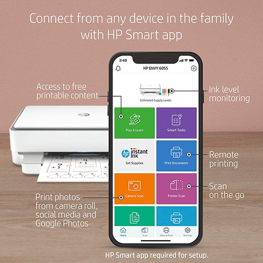 HP ENVY 6055 Wireless AllinOne Printer