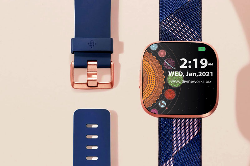 Download Free Fitbit Versa Smartwatch Mockup by Divine Works