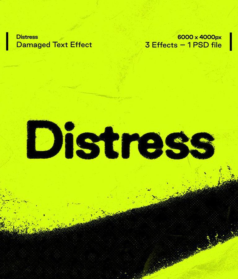 Distress - Damaged Text Effect