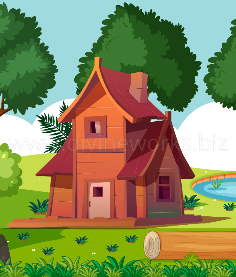 Download Free Forest House Vector Art by Divine Works