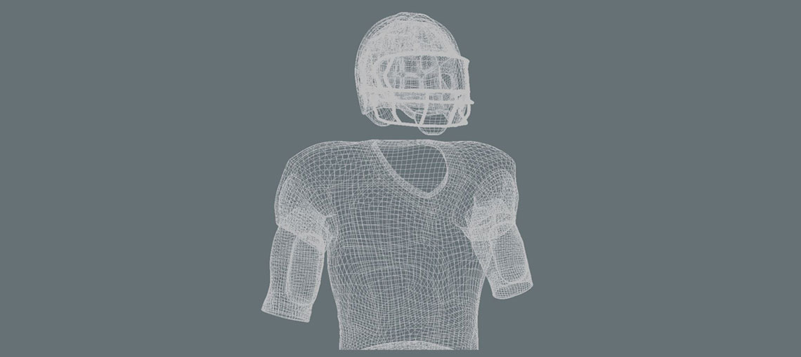 American Football Uniform 3d model