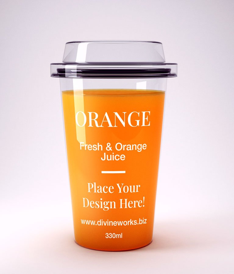 Plastic Juice Cup Mockup Download Free Plastic Juice Cup