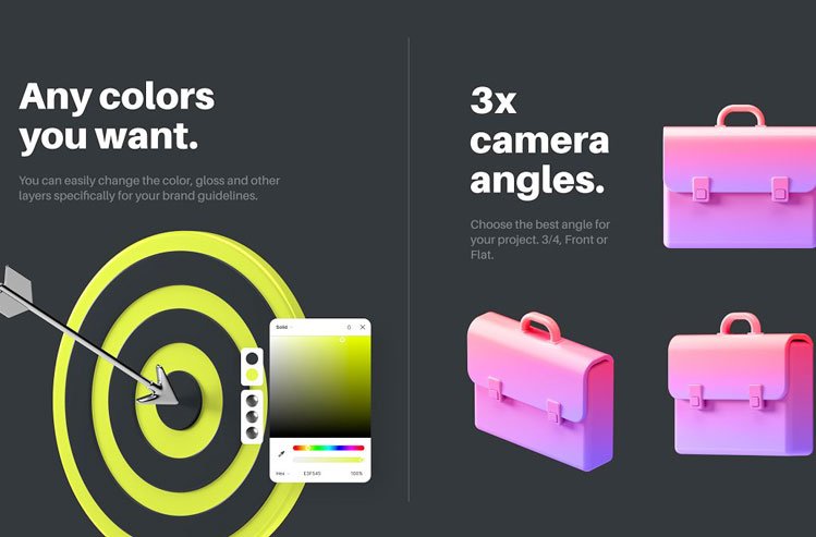 Multiangle 3D Icons - Multiangle 3D Icons / Business