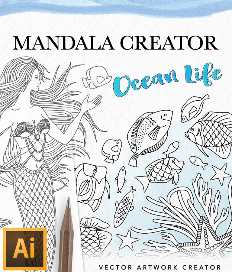 Ocean Life Mandala Creator