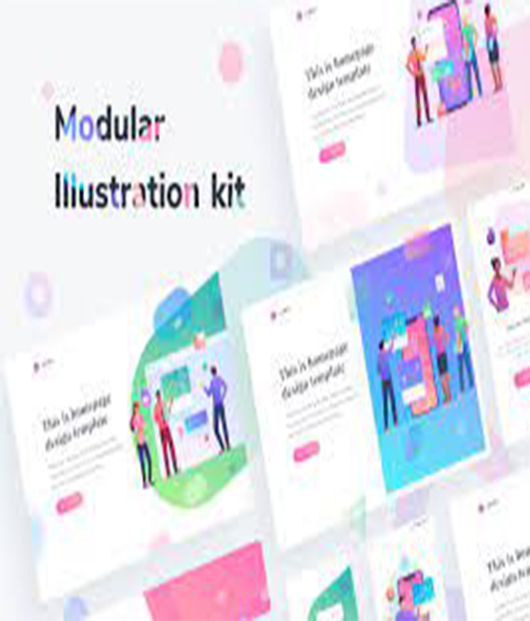 Beautiful illustration style, colors, and details, built made for Sketch & Illustrator user. This kit is probably one of the most complete illustration kit ever made. This kit contains 5 characters (7 pose for each), 8 devices illustrations, 100+ essential objects, 10 background templates, 10 prebuilt scenes, and beautiful gradient colors