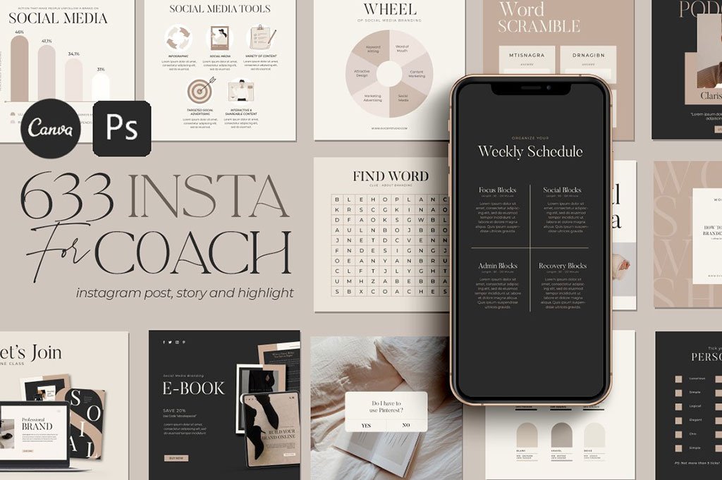 600 + Instagram Post Templates