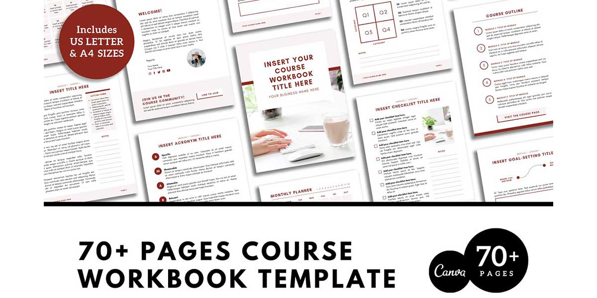 Canva Workbook Template Courses