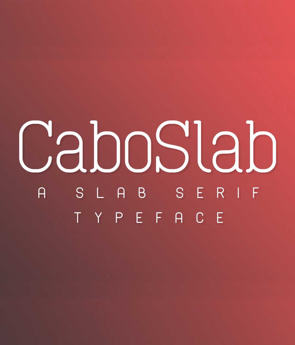 Cabo Slab Font Family