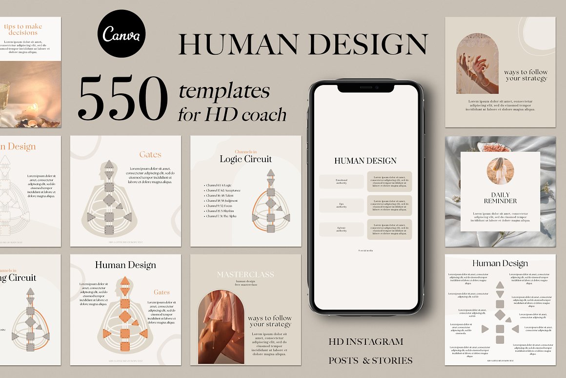 Human Design Instagram Template