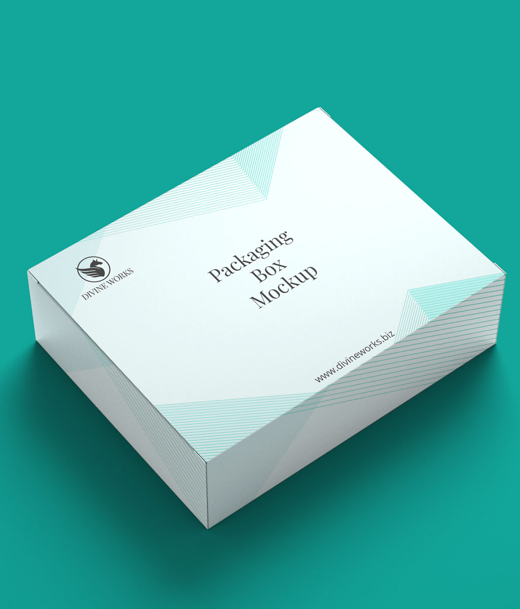 Packaging Box Mockup PSD Free Download