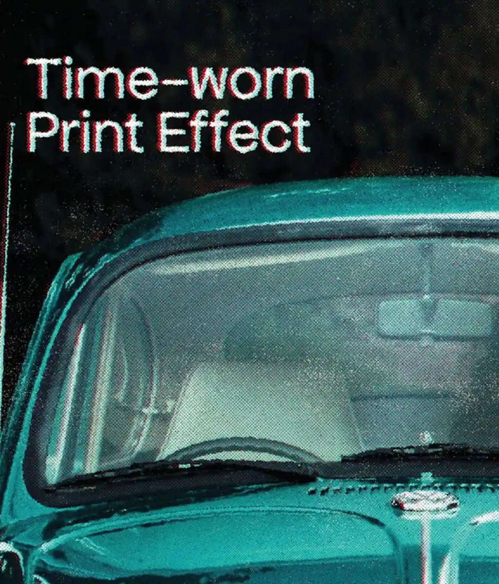 Screen Print Effect Photoshop