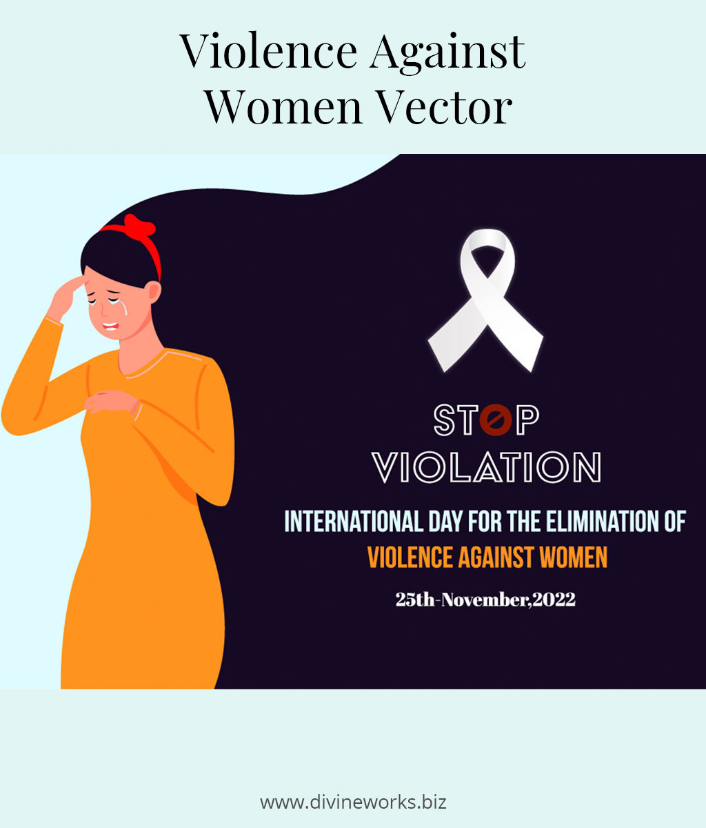 Violence Against Women Vector