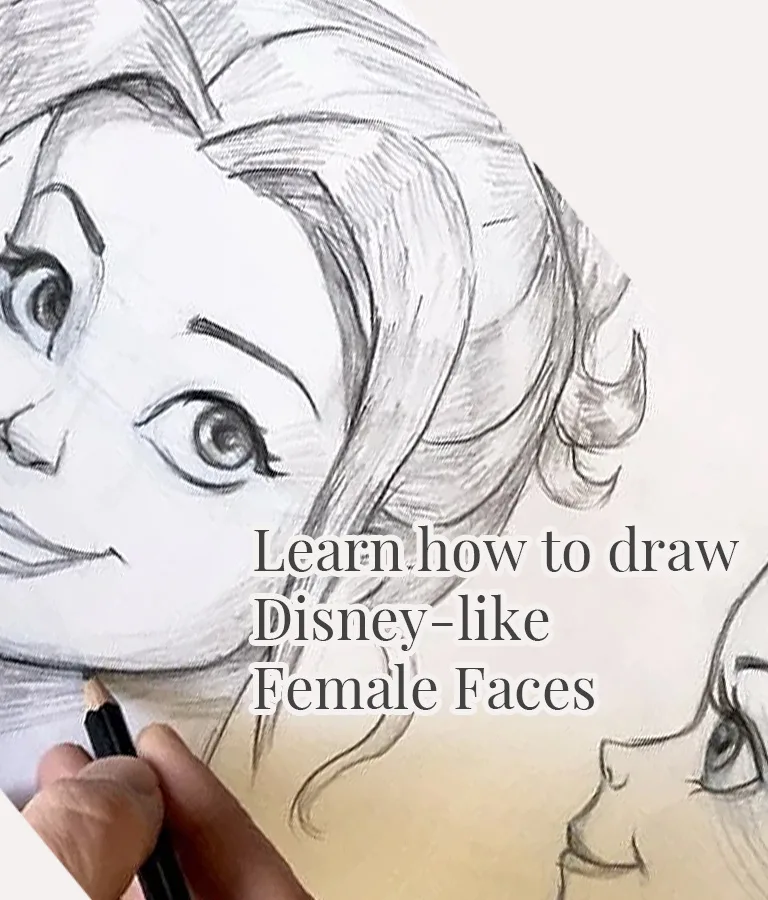 How to Draw Disney-Like Female Faces