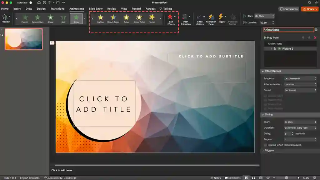How to Make Powerpoint Animations Slide