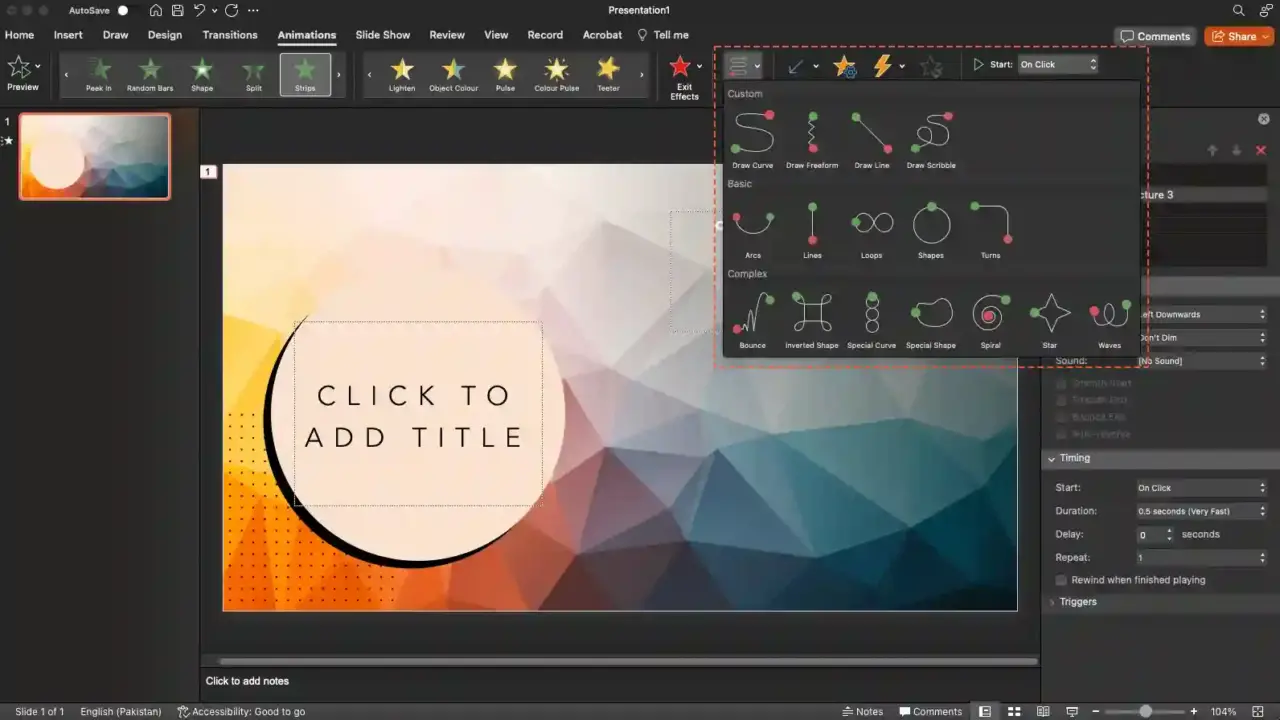 How to Make Powerpoint Animations Slide